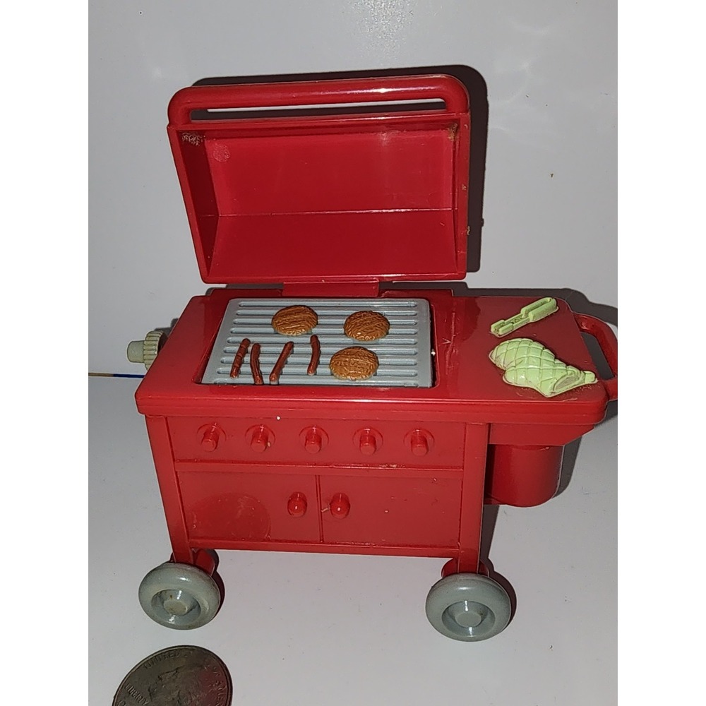 2002 Fisher Price Loving Family Dollhouse Grill Cooking‎